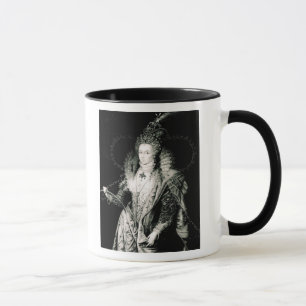 Elizabeth mig som dras av W.Derby och by inristas Mugg
