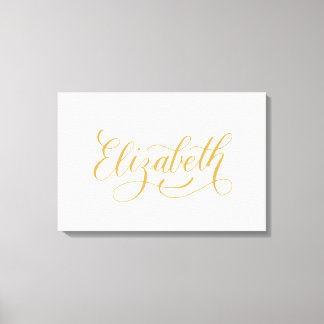 Elizabeth - Modern Calligraphy Namn Design Canvastryck