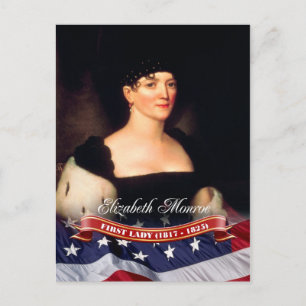 Elizabeth Monroe, USA:s första Dam. Vykort