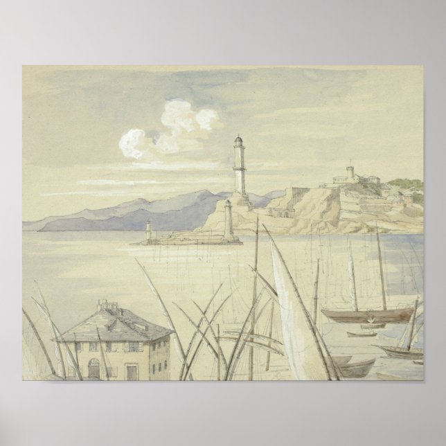 Elizabeth Murray - Genoa från Croce di Malta Poster (Framsidan)