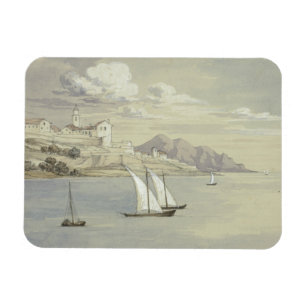 Elizabeth Murray - Portofino från havet, Genoa Magnet
