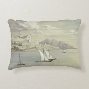Elizabeth Murray - Portofino från havet, Genoa Prydnadskudde