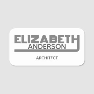 Elizabeth Namn bricka Namnbricka