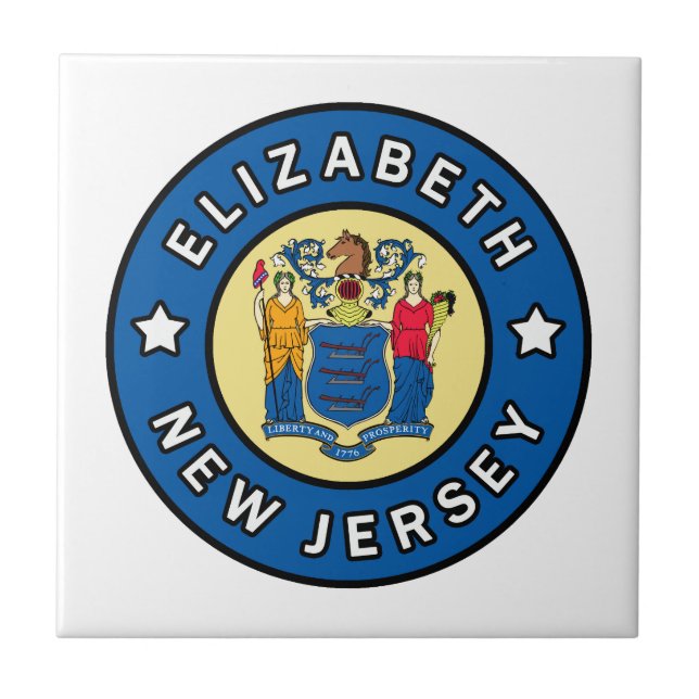 Elizabeth New jersey Kakelplatta (Framsidan)
