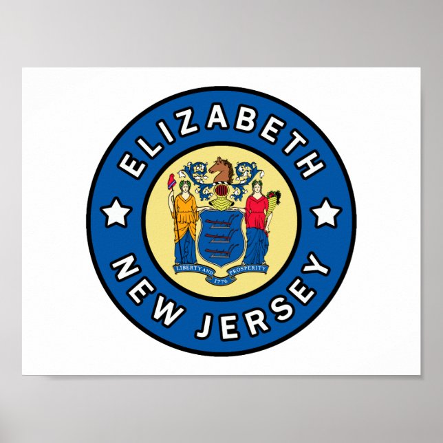 Elizabeth New Jersey Poster (Framsidan)