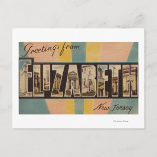 Elizabeth, New jersey - Stora Brev Scenes Vykort
