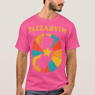 Elizabeth New jersey Vintage Distress Souvenir 1 T Shirt