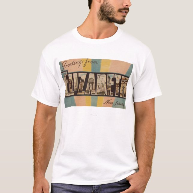 Elizabeth nya - jerseyen - stora brevplatser tee shirt (Framsida)