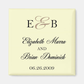 Elizabeth och brian elfenben magnet