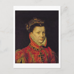 Elizabeth of Valois (1545-68) 1570 (oil on canvas) Vykort