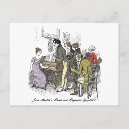 Elizabeth Performs - Jane Austen Pride & Prejudice Vykort