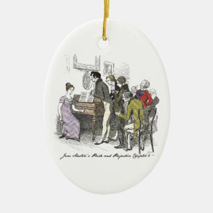 Elizabeth Performs - Jane Australien Pride & Preju Julgransprydnad Keramik