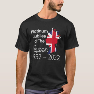 Elizabeth Platinum Jubilee Queen Krona British Fl T Shirt