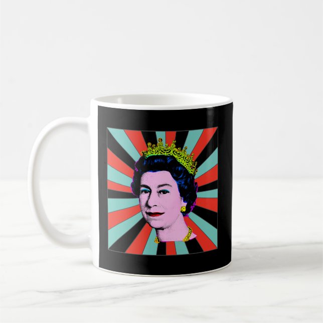 Elizabeth Queen of England Sol Queen Kaffemugg (Vänster)