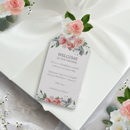 Elizabeth Rosa Blommigt Hotel Guests Bröllop Välko Presentetikett