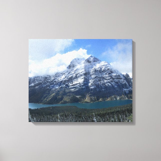 Elizabeth Sjö 5 - Glacier National Park Canvastryck (Framsida)