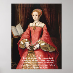 Elizabeth som jag skrivar ut poster