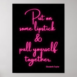 Elizabeth Taylor Inspirational Motivational Quotes Poster