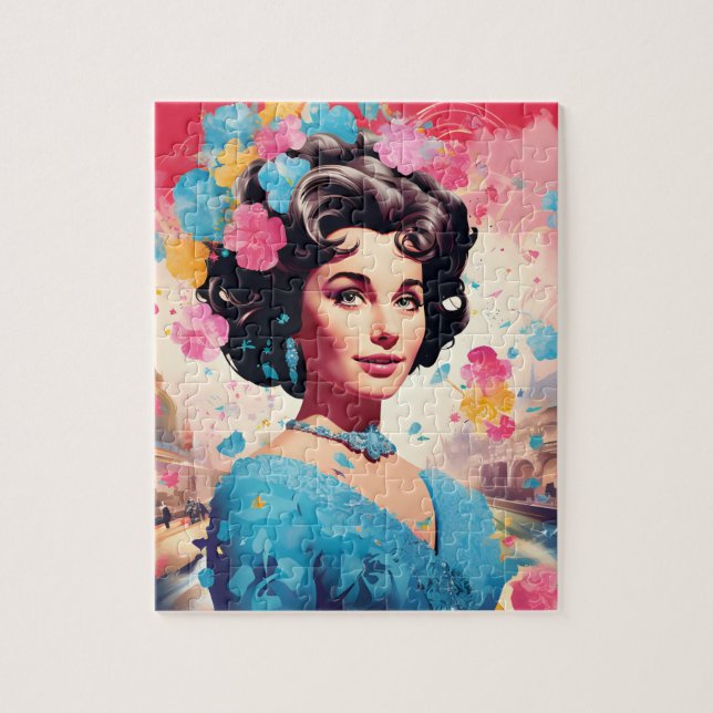 Elizabeth Taylor Puzzle Pussel (Vertikal)