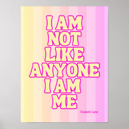 Elizabeth Taylor Self Kärlek inspirationcitat Poster
