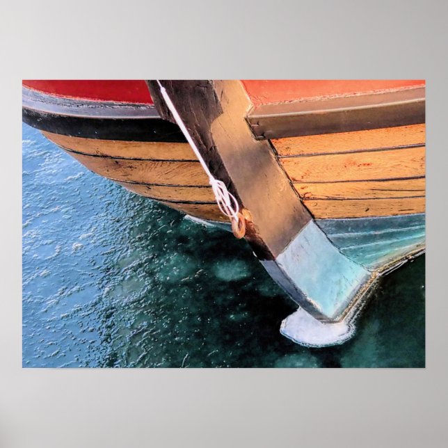 Elizabeth Tilley i fryst hamn i Plymouth MORSA Poster (Framsidan)