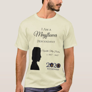 Elizabeth Tilley Mayflower härstamma manarT-tröja T Shirt