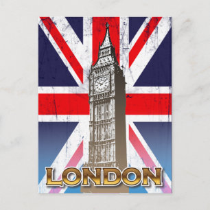 Elizabeth Torn (Big Ben) - London, Storbritannien. Vykort