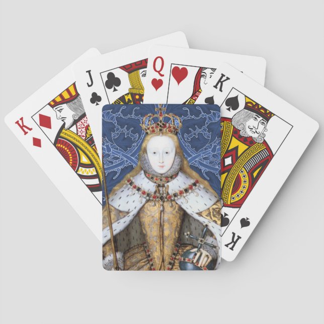 Elizabeth Tudor, Englands drottning Casinokort (Baksidan)