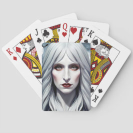 Elizabeth Vampire Witch Woman Fantasy Mörk art Casinokort