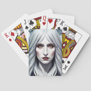 Elizabeth Vampire Witch Woman Fantasy Mörk art Casinokort