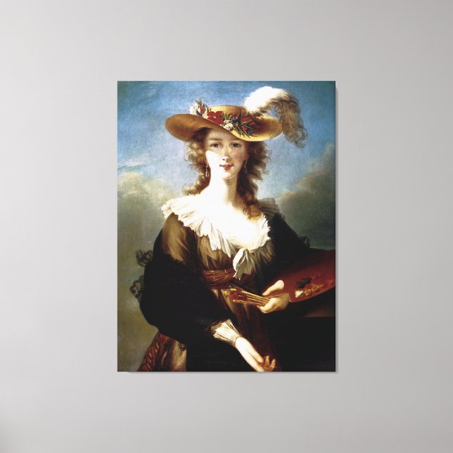 Elizabeth Vigee-Le Brun ~ Självporträtt Canvastryck (Framsida)