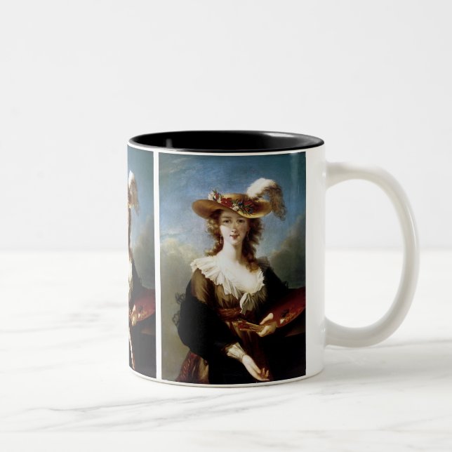 Elizabeth Vigee-Le Brun ~-självporträtt Kaffemugg (Höger)