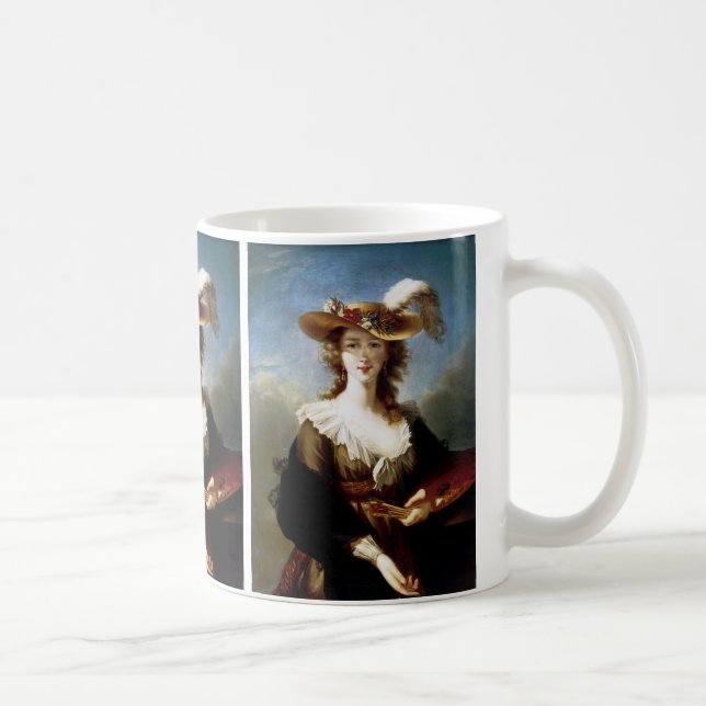 Elizabeth Vigee-Le Brun ~-självporträtt Kaffemugg (Höger)