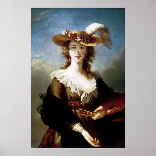 Elizabeth Vigee-Le Brun ~ Självporträtt Poster (Framsidan)