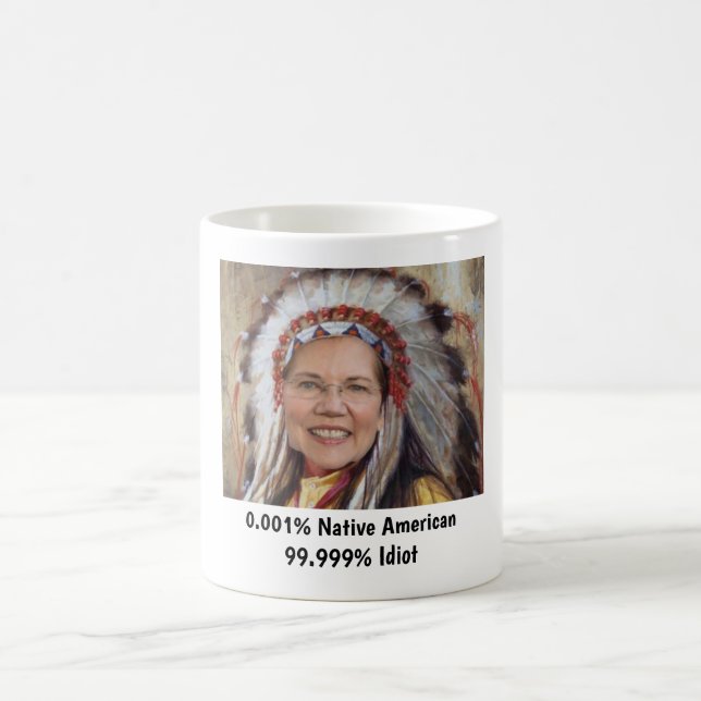 Elizabeth Warren 0,001% indianmugg Kaffemugg (Center)