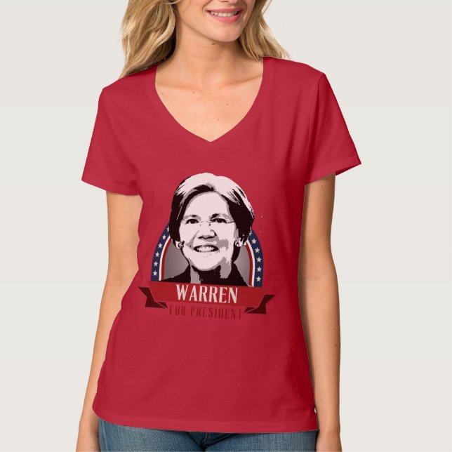 ELIZABETH WARREN 2016 SPANGLE - 2016.png Tee (Framsida)