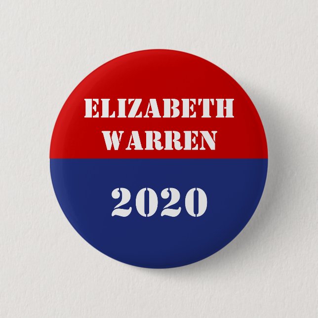 Elizabeth Warren - 2020 Knapp (Framsida)