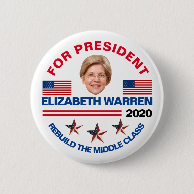 Elizabeth Warren 2020 Knapp (Framsida)