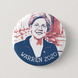 ELIZABETH WARREN 2020 Presidentvalsknapp Knapp