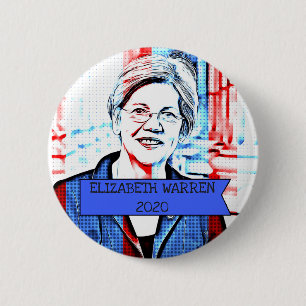 ELIZABETH WARREN 2020 Presidentvalsknapp Knapp