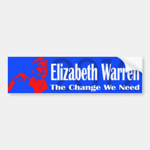 Elizabeth Warren ändringen som vi behöver Bildekal
