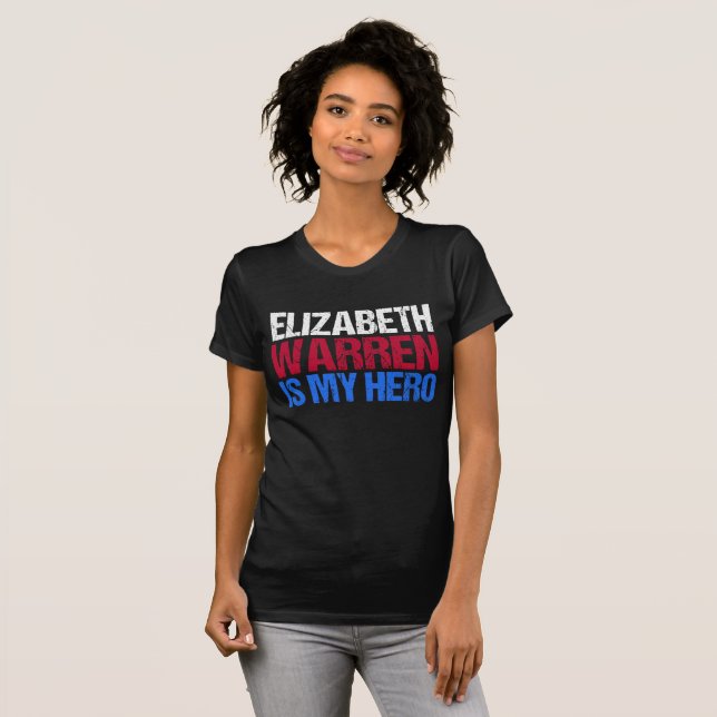 Elizabeth Warren är min hjälte Tee Shirt (Hel framsida)