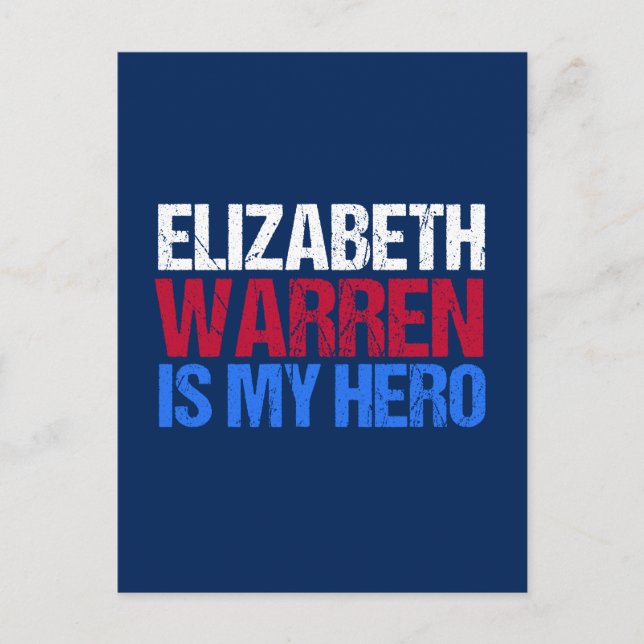 Elizabeth Warren är My Hero Vykort (Framsida)