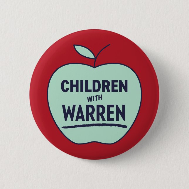 Elizabeth Warren - barn med Warren Button Knapp (Framsida)