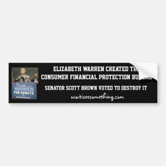 Elizabeth Warren: CFPB Bildekal