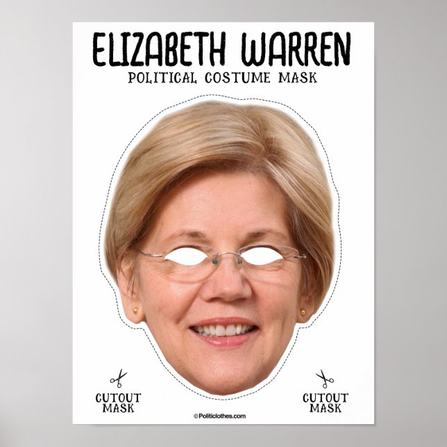 Elizabeth Warren Costume Mask Poster (Framsidan)