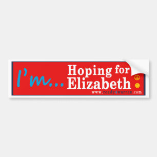 Elizabeth Warren för den presidentbildekalet 2016 Bildekal