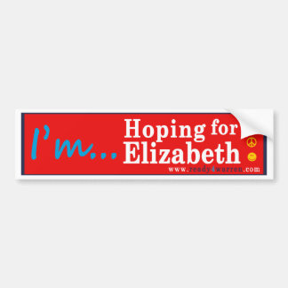 Elizabeth Warren för den presidentbildekalet 2016 Bildekal