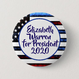 Elizabeth Warren för president 2020 Knapp
