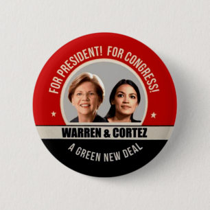Elizabeth Warren för president 2020 Knapp